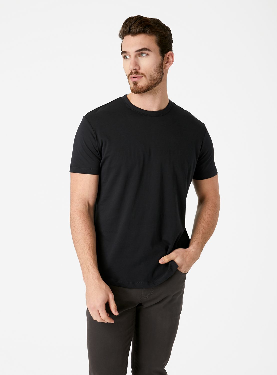 Curved Supima- t-shirt