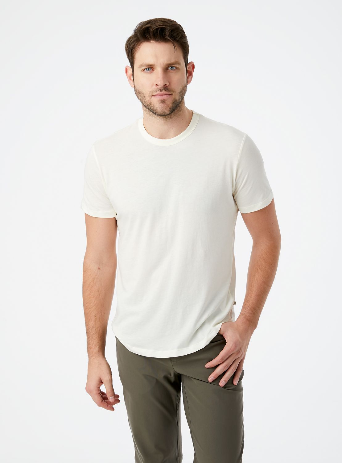 Curved Supima- t-shirt