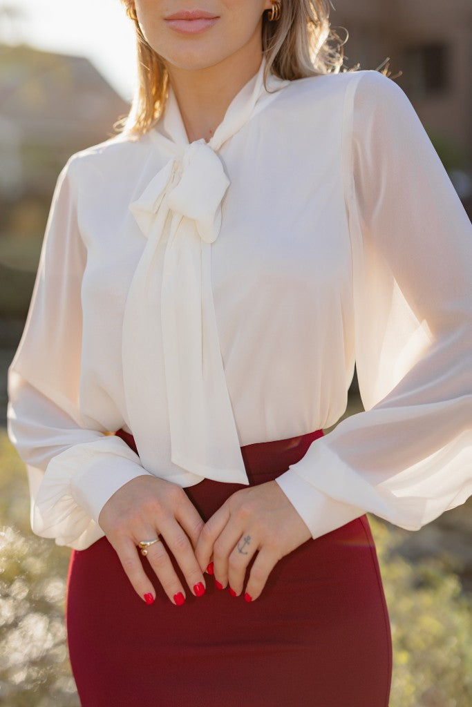 Bows with the flow- blouse